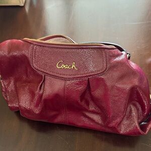 Coach Maroon Leather purse